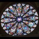 Die Rosette im südlichen Querschiff